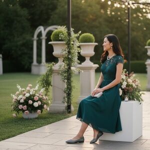 liz & co. Silver Sparkling Flats Pointed Toe 7M